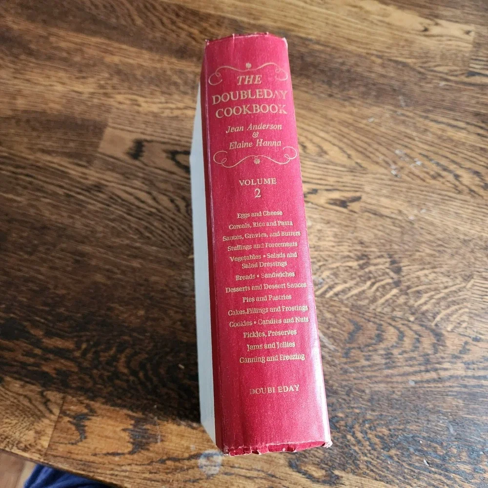The Doubleday‎ Cookbook Vol 2 by Jean Anderson Elaine Hanna HC DJ
